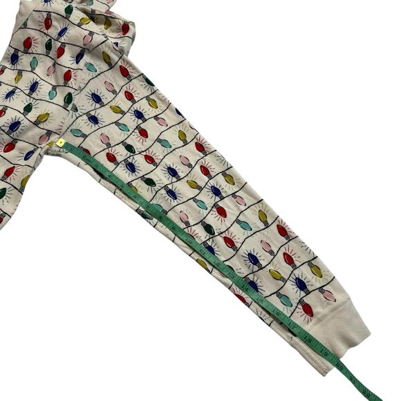 HANNA ANDERSSON Holiday Pajama Top in Bright Bulbs Sz Small Adult Lights Organic - Picture 9 of 9